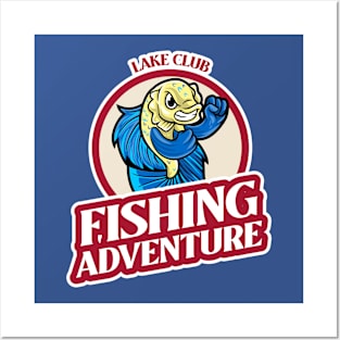 Lake Club Fishing Adventure Posters and Art